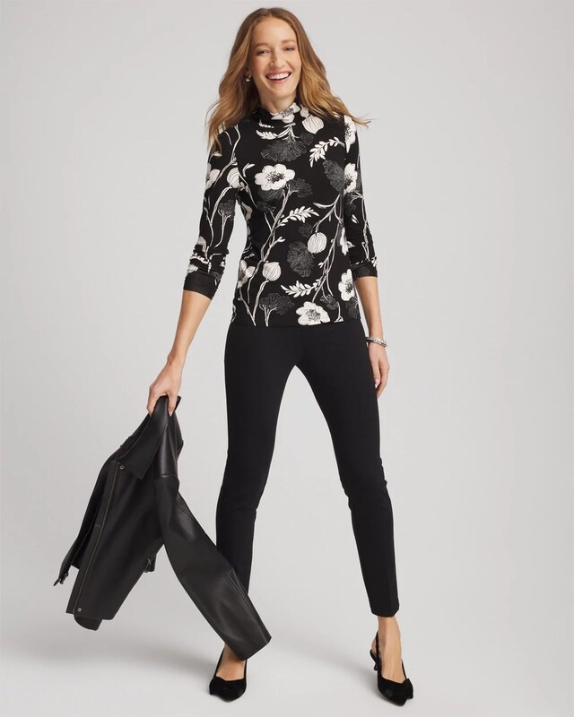 Touch of Cool Mockneck Layering Tee - image 2